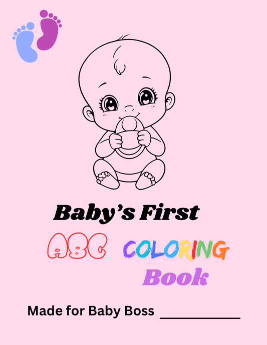 Baby's First ABC Coloring Book (Digutal PDF)